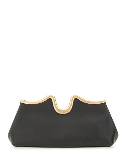 Cult Gaia Black "Valma" Clutch Bag