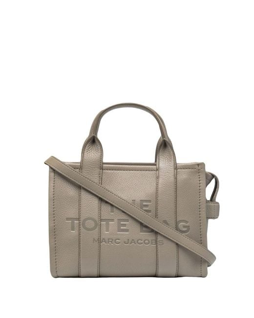 Marc Jacobs Gray The Leather Small Tote Bag