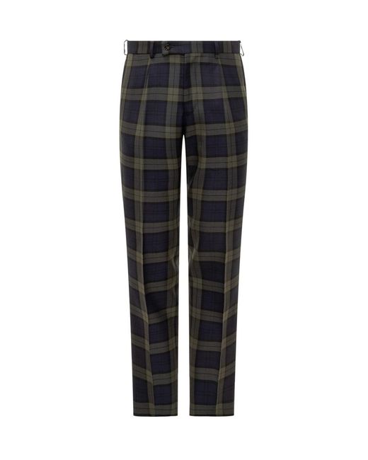 Gabriele Pasini Black And Tartan Trousers for men