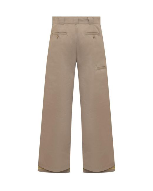 Palm Angels Natural Reversed Chino Pants for men