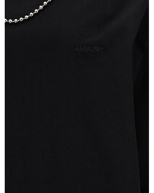 Ambush Black Ballchain T-shirt for men