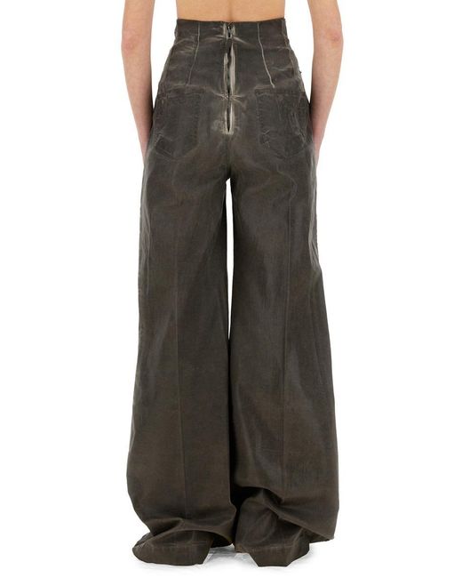 Rick Owens Gray "Dirt Cooper" Denim Pants