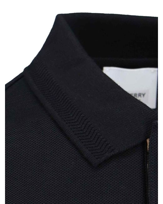 Burberry Black Logo Polo Shirt for men