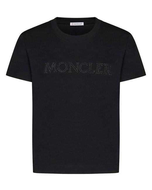 Moncler Black Ss T-shirt Clothing