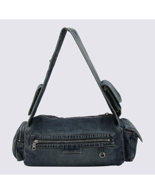Balenciaga Black Vintage Cotton Sling Bag Superbusy Crossbody Bag for men