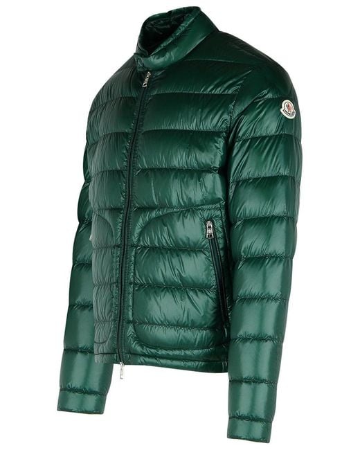 Moncler Green 'Acorus' Polyamide Down Jacket for men