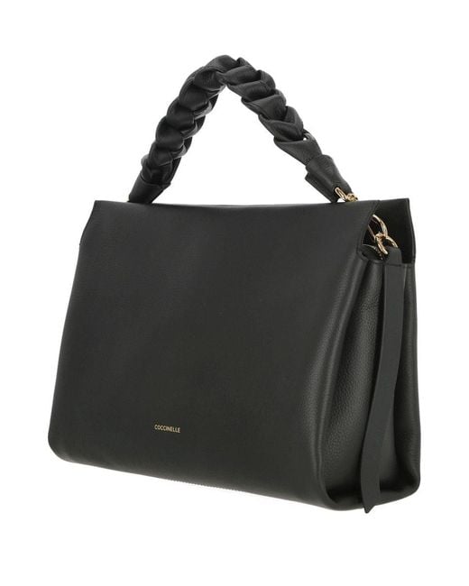 Coccinelle Black Boheme Leather Handbag
