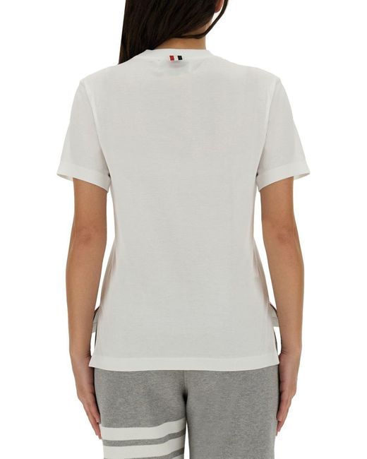 Thom Browne Gray Jersey T-shirt