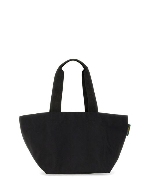 Herve Chapelier Black Medium Shopping Bag
