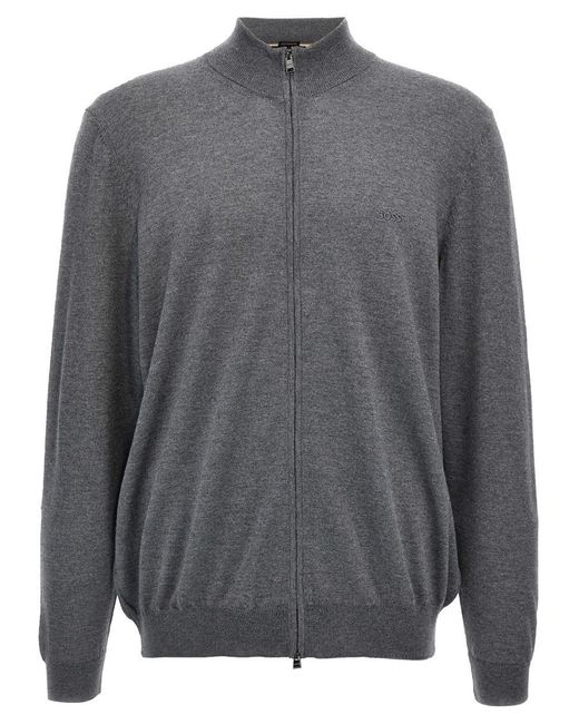 Boss Gray 'Balonso L' Cardigan for men