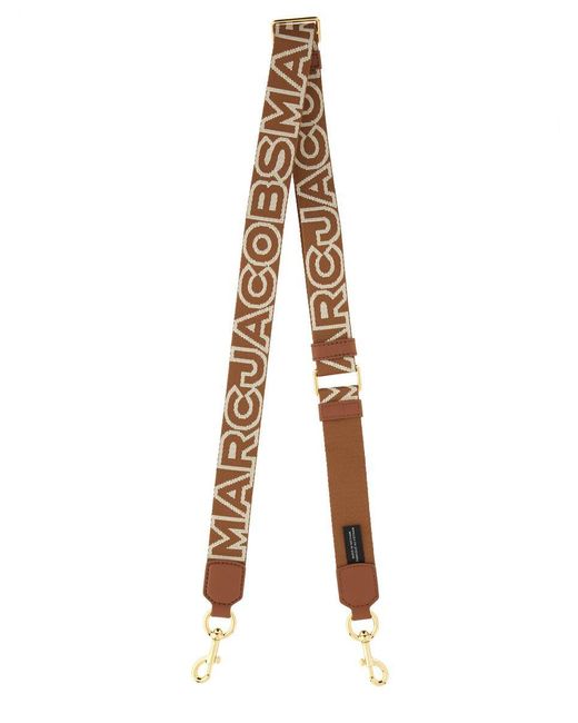Marc Jacobs Metallic Fabric Strap With Logo