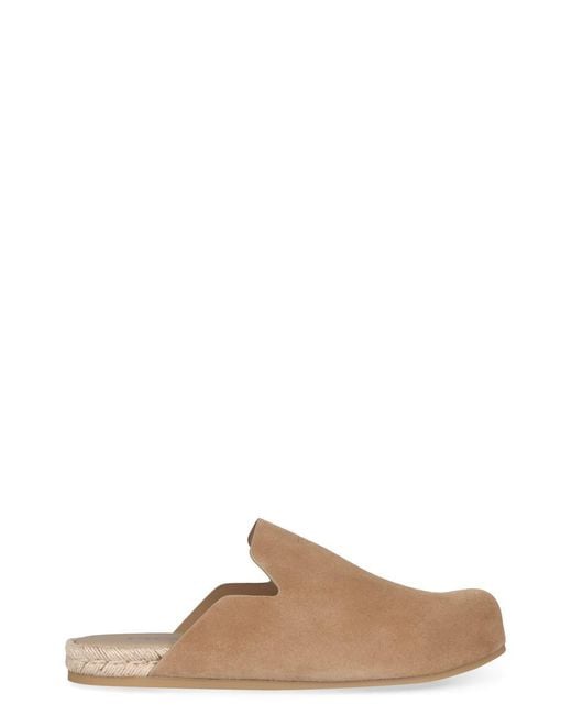 Prada Brown Suede Mules for men