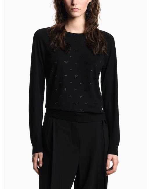 Emporio Armani Blue Sweaters