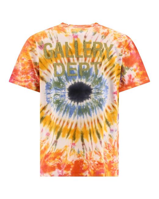 GALLERY DEPT. Orange "Eye Dye" T-Shirt for men