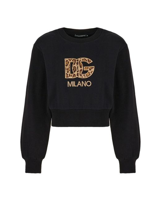Dolce & Gabbana Black Dolce&Gabbana Sweatshirts