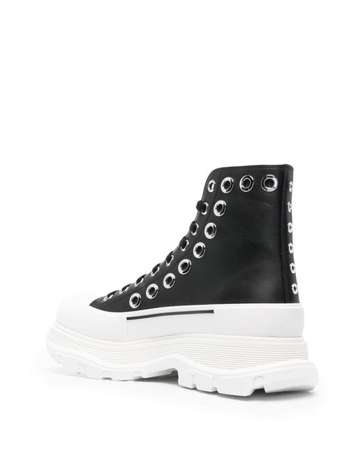 Alexander McQueen Black Boot Shoes for men