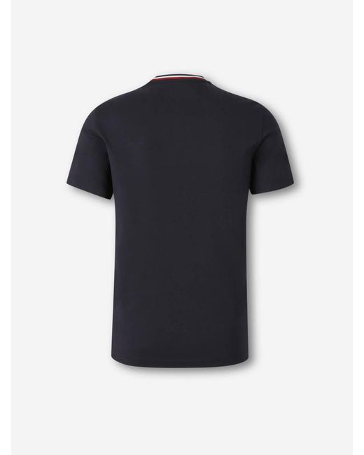 Moncler Black Round Neck T-Shirt for men