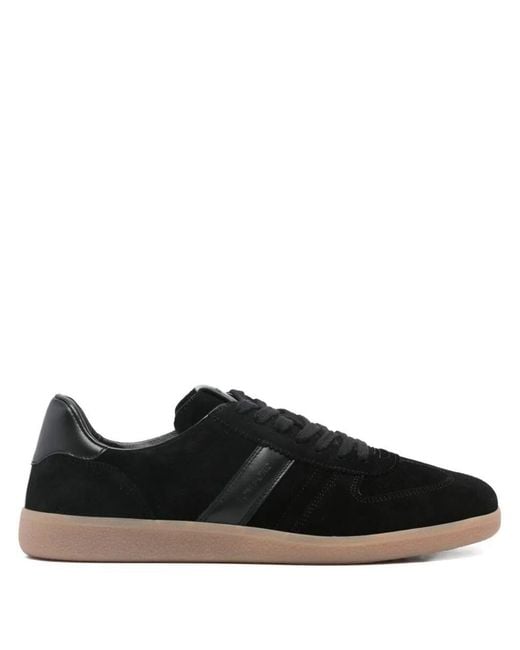 Tom Ford Black Suede T Low Top Sneakers Shoes for men