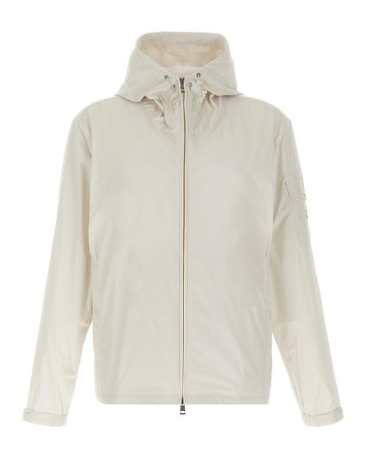 Moncler White 'Sassiere' Jacket for men