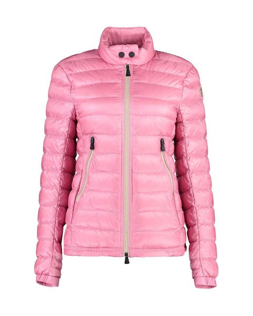 Moncler Pink Walibi Full Zip Down Jacket