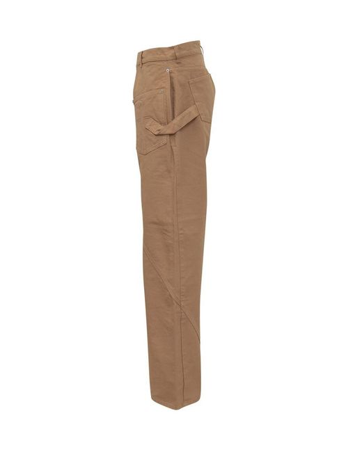 J.W. Anderson Brown Twisted Work Pants for men