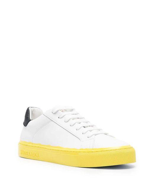 HIDE & JACK Yellow Low Top Sneaker Shoes for men
