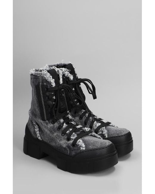 Vic Matié Black 155 Combat Boots