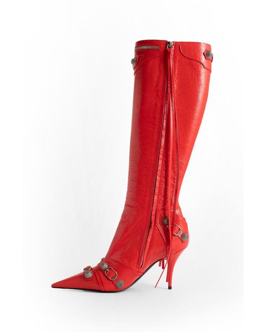 Balenciaga Red Boots