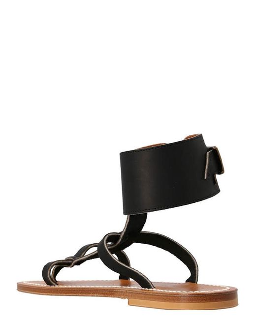 K. Jacques Black 'Caravelle' Sandals