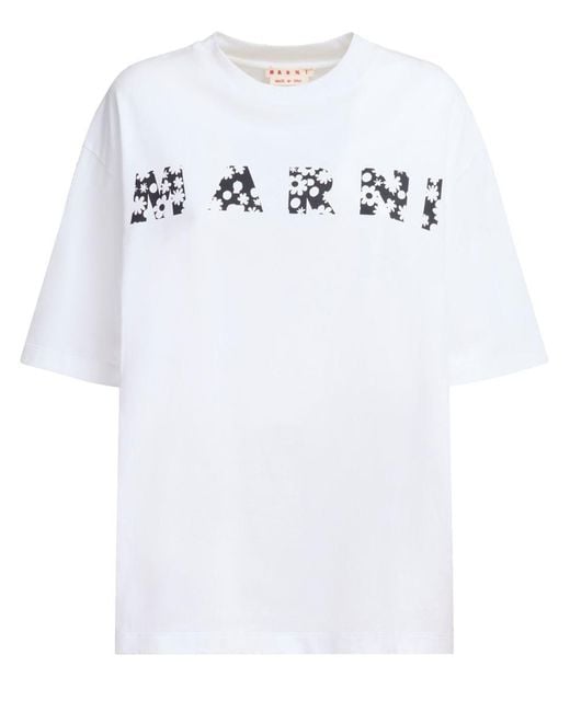 Marni White T-Shirts And Polos