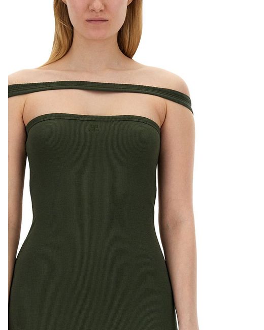 Courreges Green Long Dress