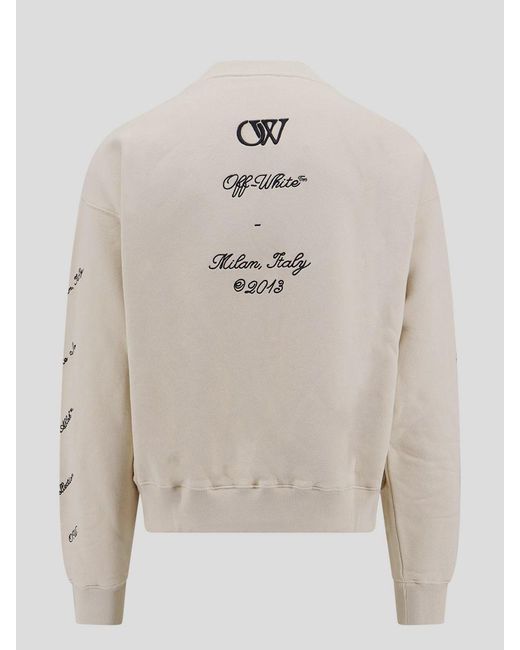 Off-White c/o Virgil Abloh Natural Sweaters for men