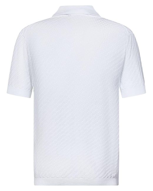 Low Brand White Polo for men