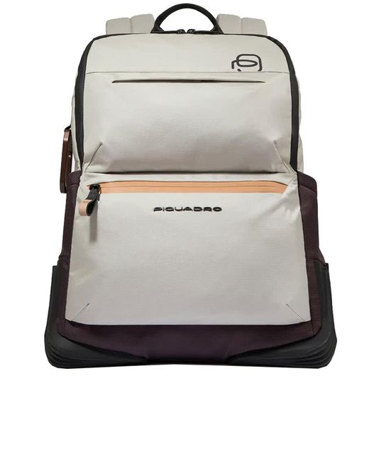 Piquadro Gray Backpack For Computer And Ipad Bags
