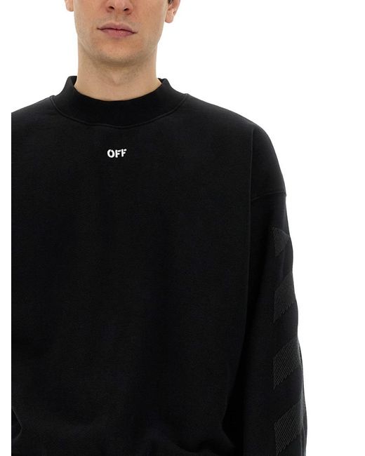 Off-White c/o Virgil Abloh Black Sweatshirt With Logo for men