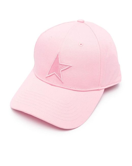 Golden Goose Deluxe Brand Pink Star Baseball Hat Accessories