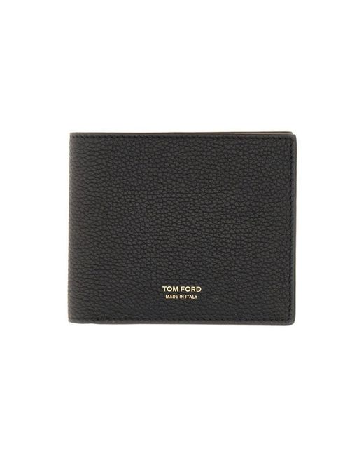 Tom Ford Black Bifold Wallet T Line Classic for men