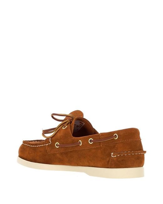 Sebago Brown Flat Shoes for men