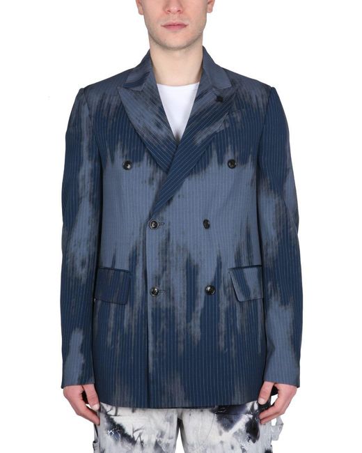 Amiri Blue Relaxed Fit Jacket for men