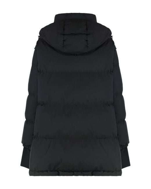Herno Black Hooded Nylon Down Jacket