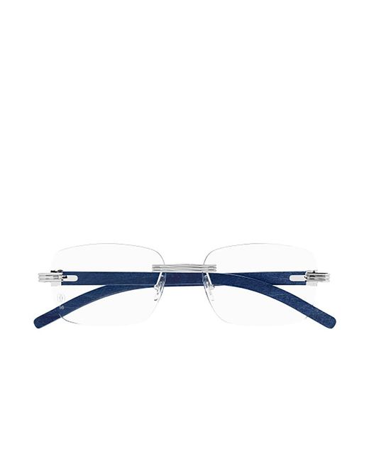 Cartier Eyeglasses in Blue for Men Lyst