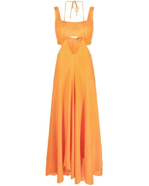 Cult Gaia Linen Dresses Orange | Lyst