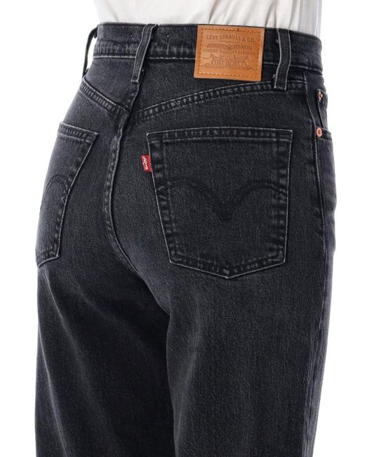 Levi's Black Ribcage Ankle Jeans