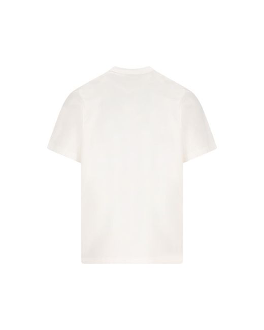 Burberry White T-Shirt And Polo Shirt for men