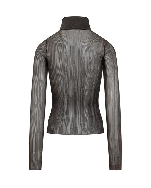Givenchy Gray Top Rolled Neck