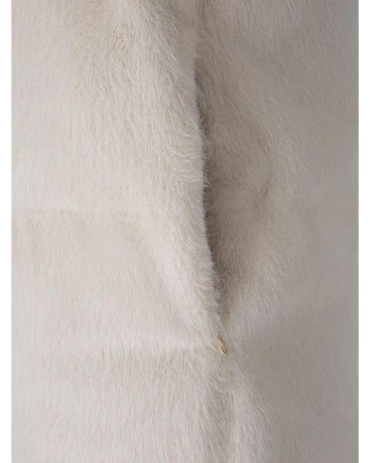 Herno White Faux Fur Vest
