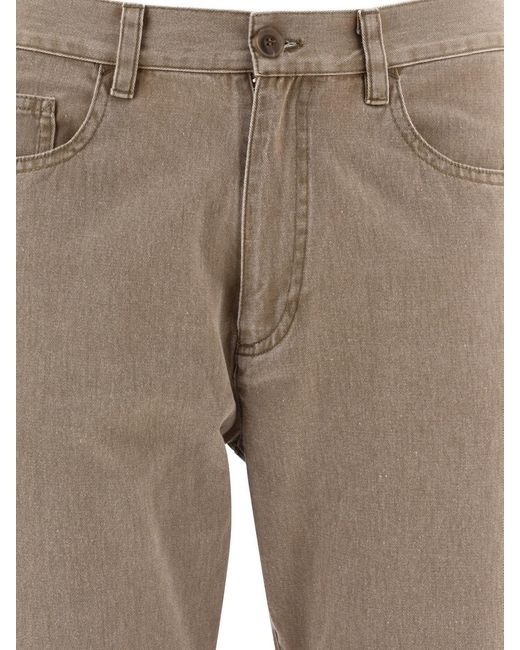 A.P.C. Gray Straight Leg Jeans for men