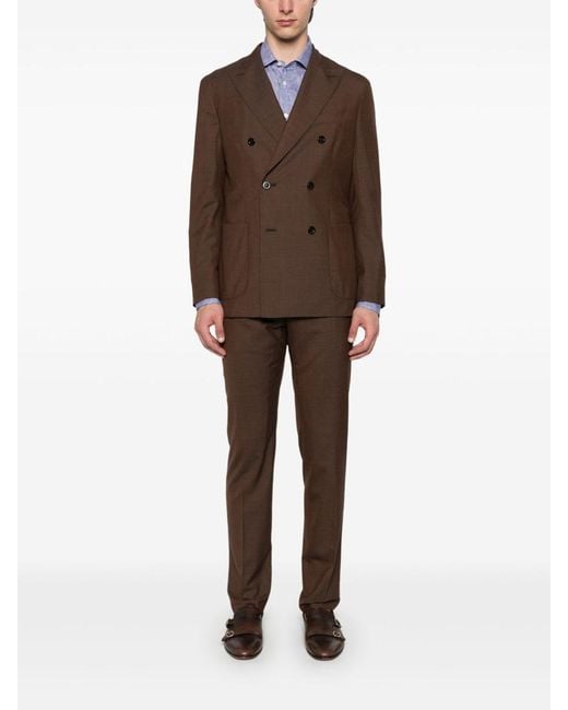 Boglioli Brown K-Jacket Suit for men