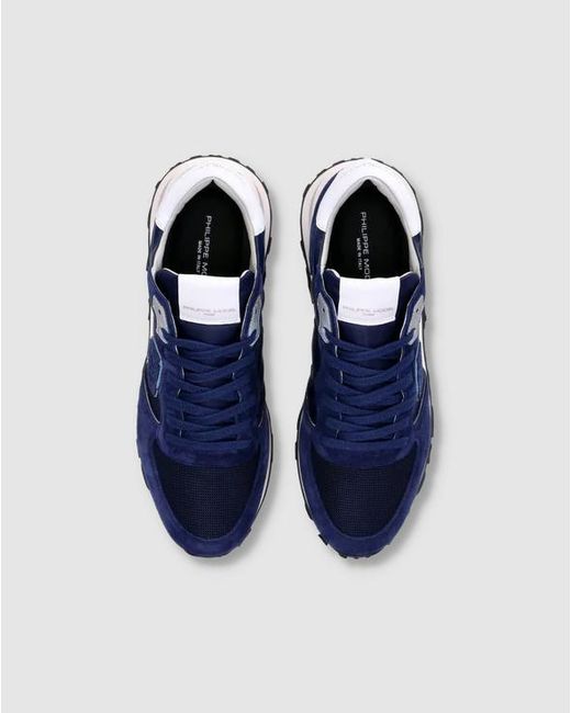Philippe Model Blue Sneakers for men
