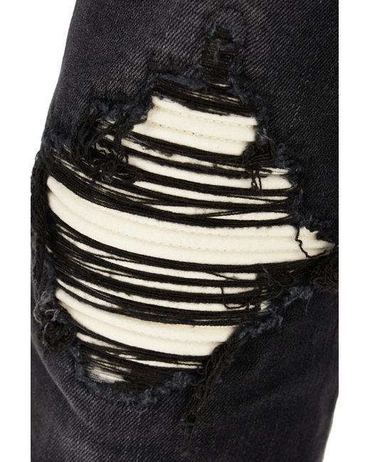 Amiri Black Stretch Cotton Denim Jeans for men